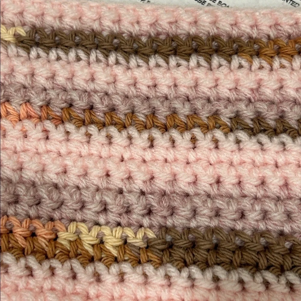Elegant Pink Knit Scarf